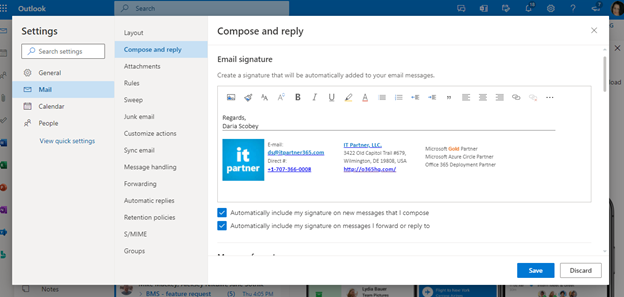 How to add Email Signatures in Exchange Online, Microsoft 365, Office 365